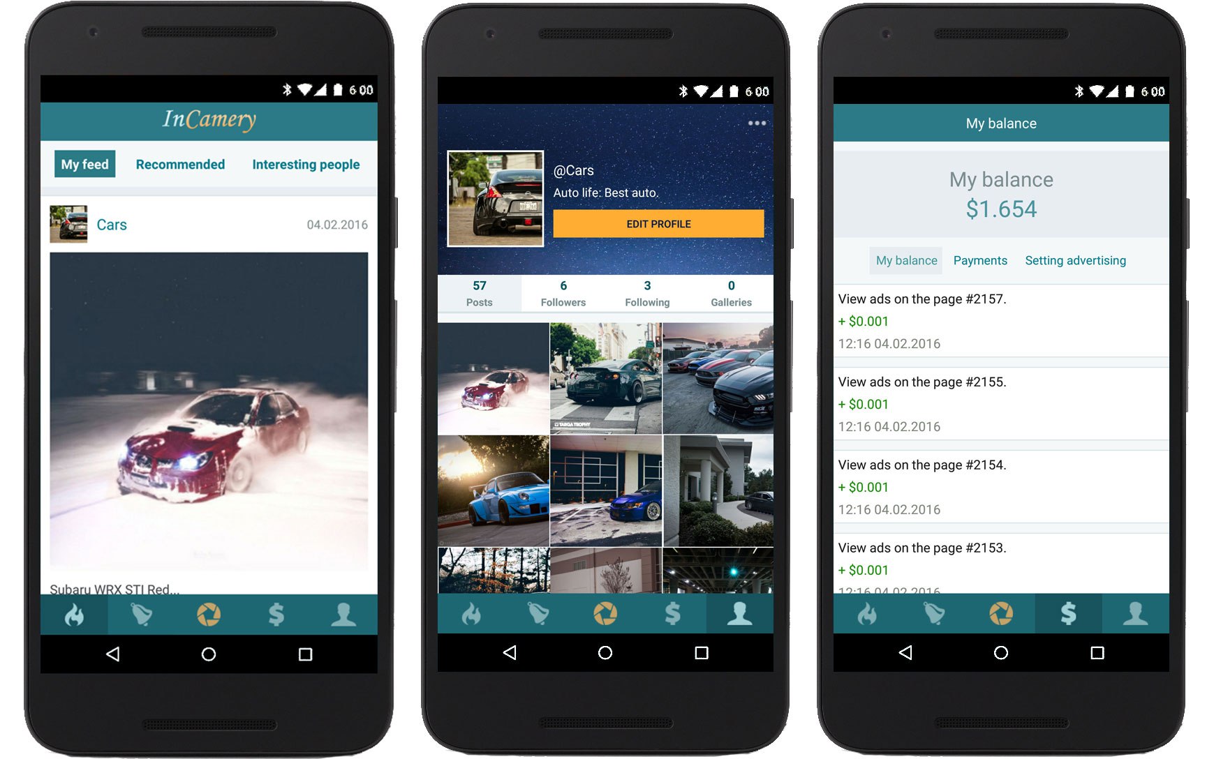Мобильное приложение фото социальной сети  для операционной системы Android