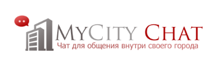 Логотип для проекта городских онлайн чатов MyCity Chat