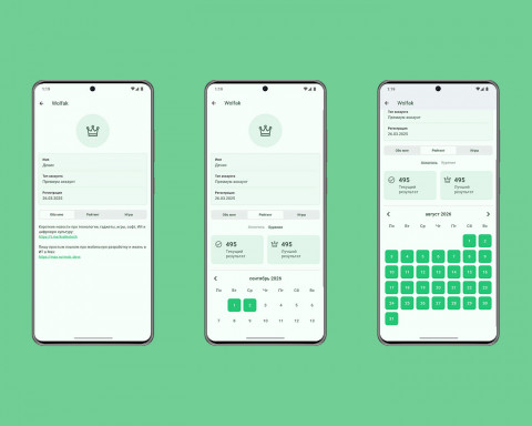 Вкладка «Рейтинг» в профиле юзера в Счетчик дней для Android (Flutter)